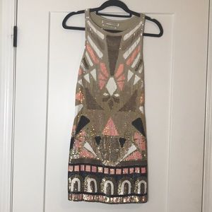 All Saints - Full sequin heavy mini dress